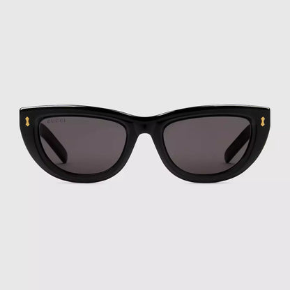 Occhiali da sole Gucci con montatura cat-eye - Acetato nero