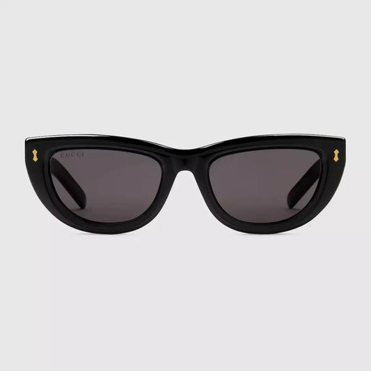 Occhiali da sole Gucci con montatura cat-eye - Acetato nero