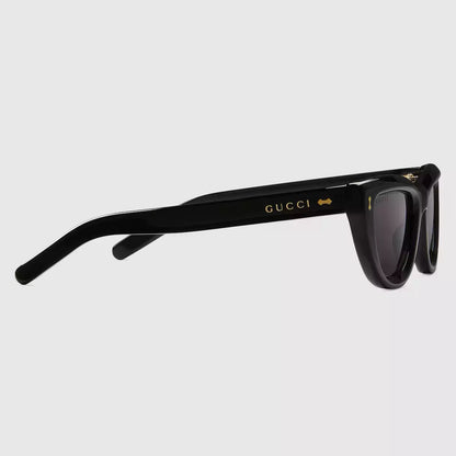 Occhiali da sole Gucci con montatura cat-eye - Acetato nero