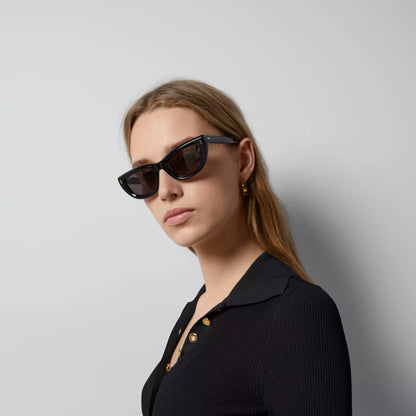 Occhiali da sole Gucci con montatura cat-eye - Acetato nero