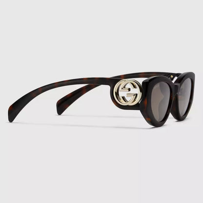 Occhiali da sole Gucci con montatura cat-eye - Guscio tartaruga