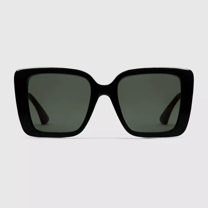 Occhiali da sole Gucci con montatura quadrata - Nero