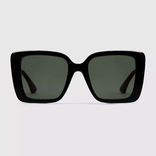 Occhiali da sole Gucci con montatura quadrata - Nero
