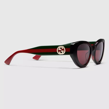 Occhiali da sole Gucci con montatura cat-eye - Marrone