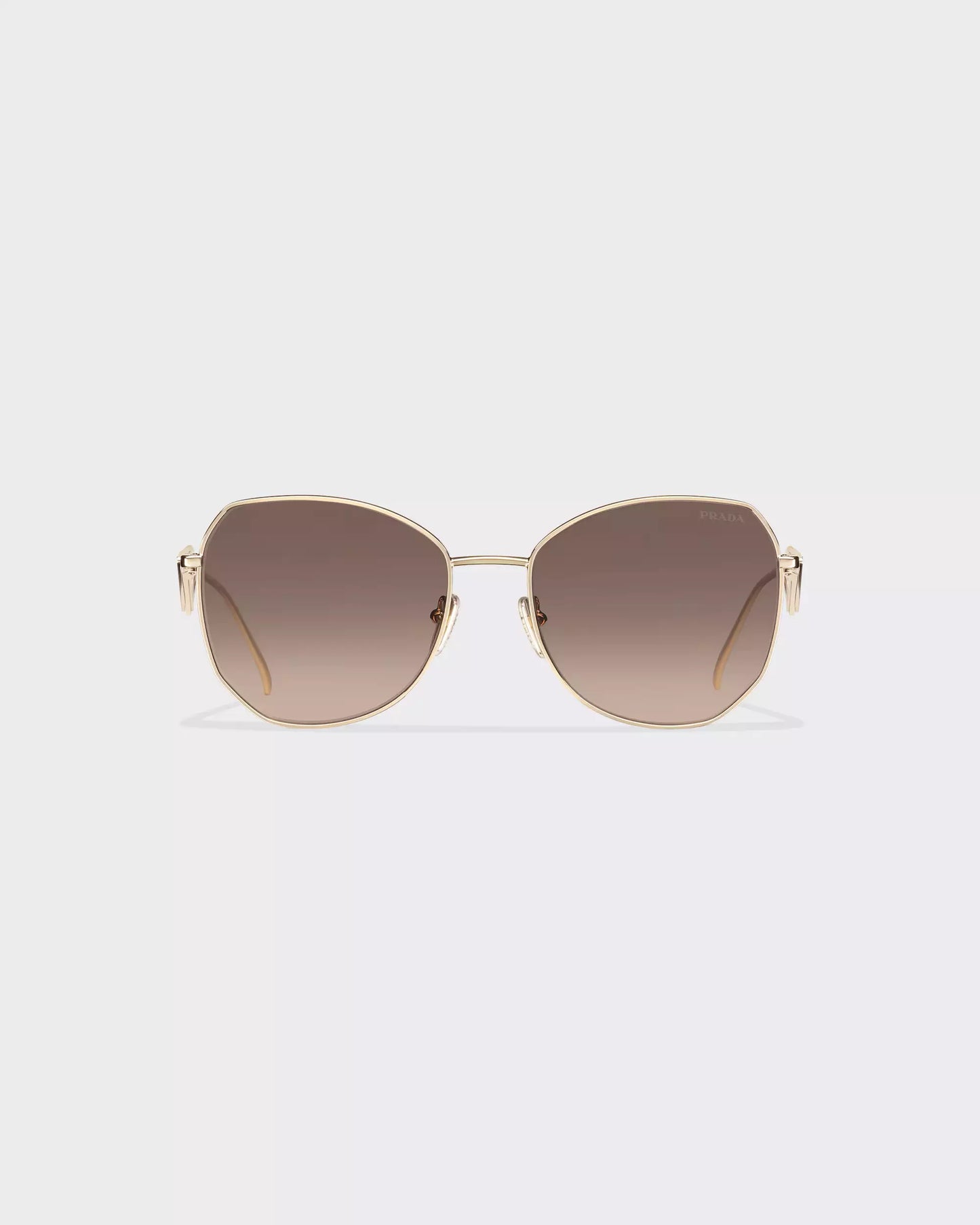 Occhiali da sole Prada - Lenti grigio antracite sfumato e beige cammeo