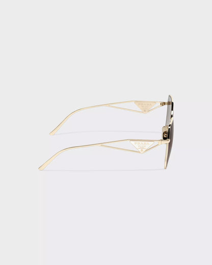 Occhiali da sole Prada - Lenti grigio antracite sfumato e beige cammeo